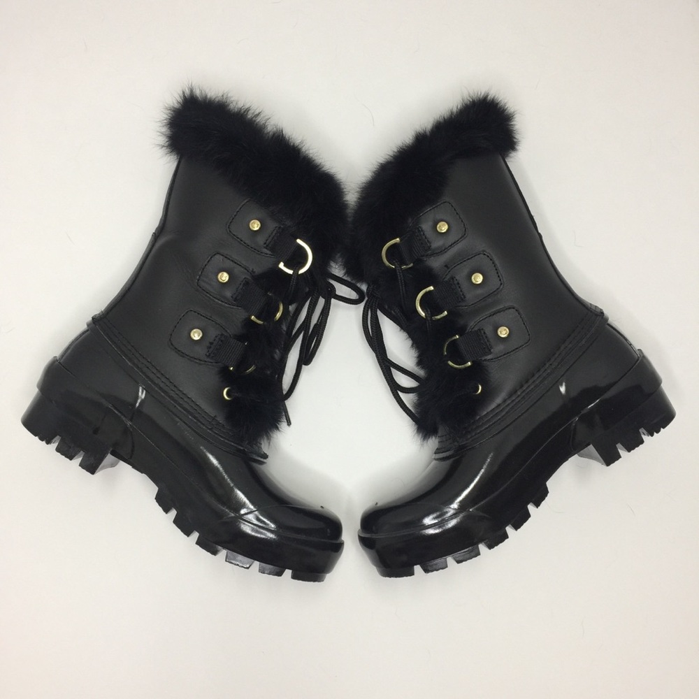 Hunter Cathie Genuine Dyed Rabbit Fur Trim Boot - Picture 7 of 8